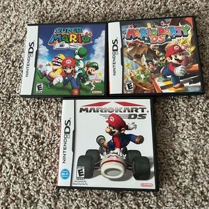 3 Nintendo DS Mario party, kart & super Mario!